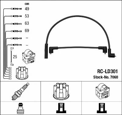 NGK 7068 Ignition cable kit 7068