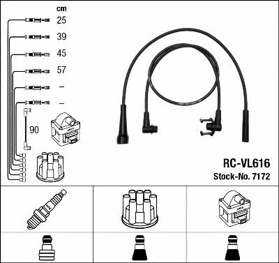NGK 7172 Ignition cable kit 7172