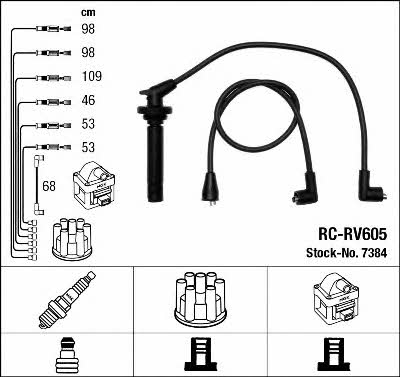 NGK 7384 Ignition cable kit 7384