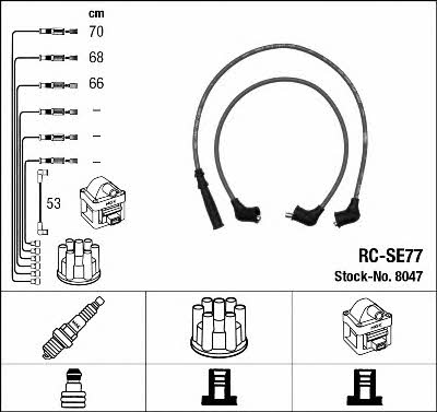 NGK 8047 Ignition cable kit 8047