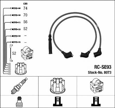 NGK 8073 Ignition cable kit 8073