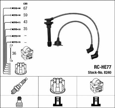 NGK 8240 Ignition cable kit 8240