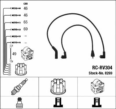 NGK 8269 Ignition cable kit 8269
