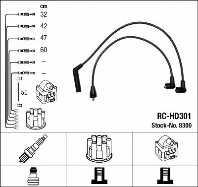 NGK 8300 Ignition cable kit 8300