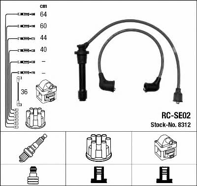 NGK 8312 Ignition cable kit 8312