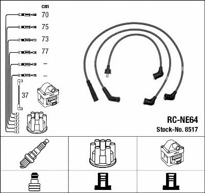 NGK 8517 Ignition cable kit 8517