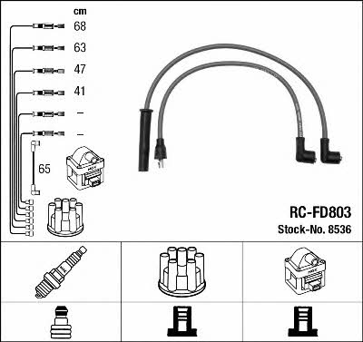 NGK 8536 Ignition cable kit 8536