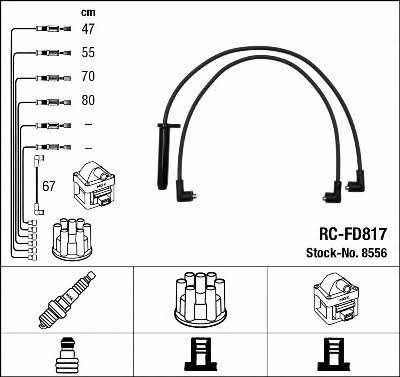 NGK 8556 Ignition cable kit 8556