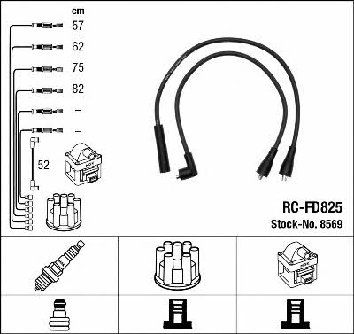 NGK 8569 Ignition cable kit 8569
