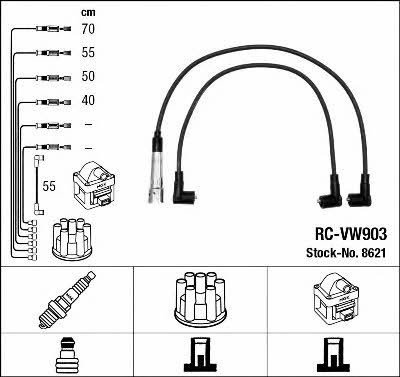 NGK 8621 Ignition cable kit 8621