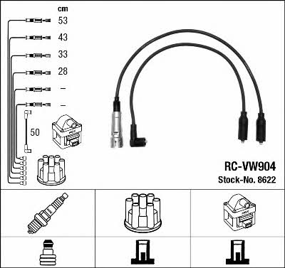 NGK 8622 Ignition cable kit 8622