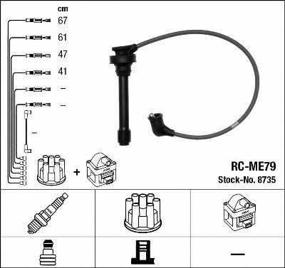 NGK 8735 Ignition cable kit 8735