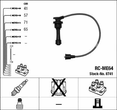NGK 8741 Ignition cable kit 8741