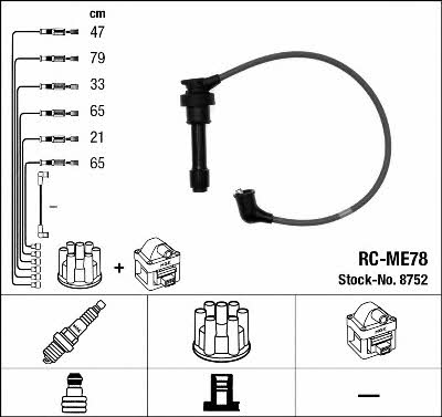 NGK 8752 Ignition cable kit 8752
