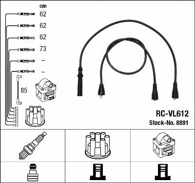 NGK 8891 Ignition cable kit 8891