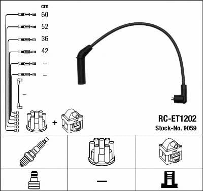 NGK 9059 Ignition cable kit 9059