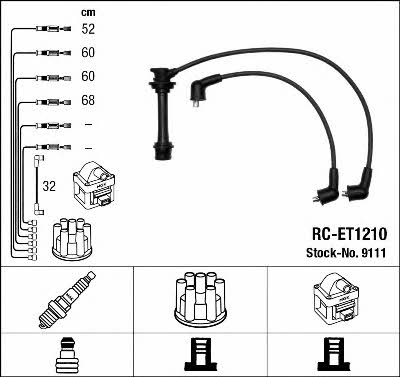 NGK 9111 Ignition cable kit 9111