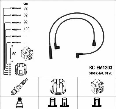 NGK 9120 Ignition cable kit 9120
