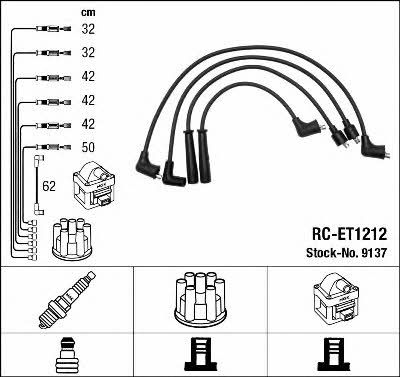 NGK 9137 Ignition cable kit 9137