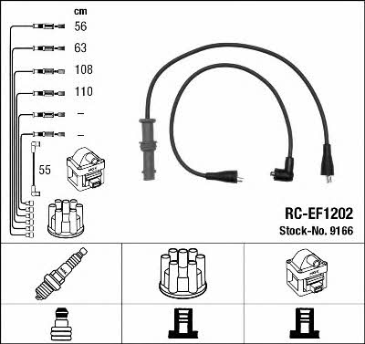 NGK 9166 Ignition cable kit 9166