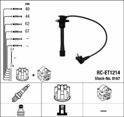 NGK 9167 Ignition cable kit 9167