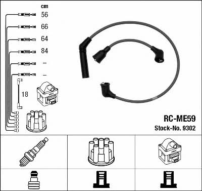 NGK 9302 Ignition cable kit 9302