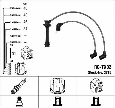 NGK 3715 Ignition cable kit 3715