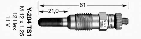 NGK 3829 Glow plug 3829 3829 NGK Glow plug