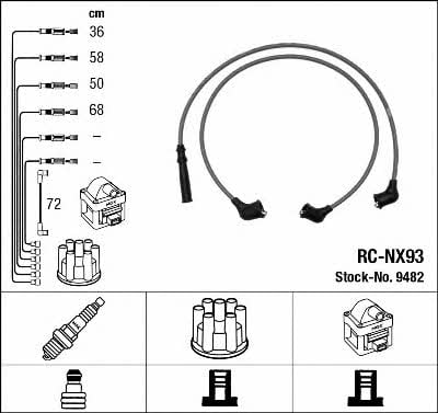 NGK 9482 Ignition cable kit 9482