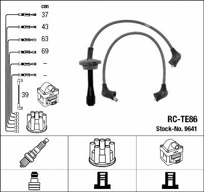 NGK 9641 Ignition cable kit 9641