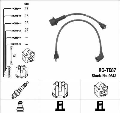 NGK 9643 Ignition cable kit 9643