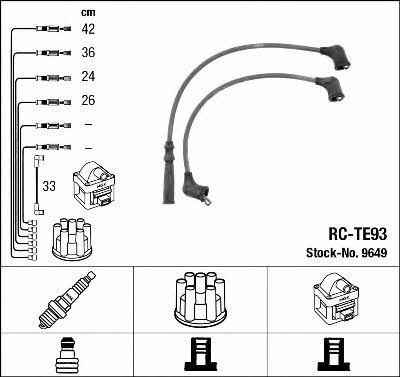 NGK 9649 Ignition cable kit 9649