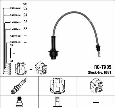 NGK 9681 Ignition cable kit 9681