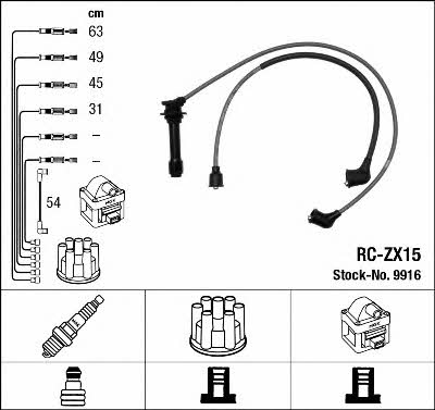 NGK 9916 Ignition cable kit 9916
