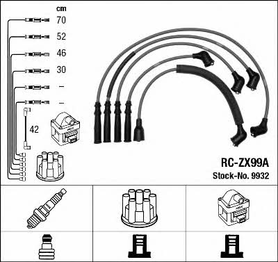 NGK 9932 Ignition cable kit 9932