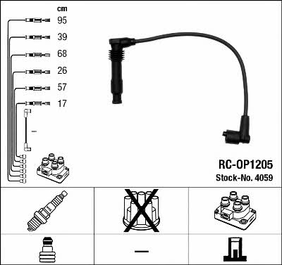 NGK 4059 Ignition cable kit 4059