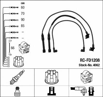 NGK 4062 Ignition cable kit 4062