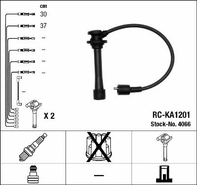 NGK 4066 Ignition cable kit 4066