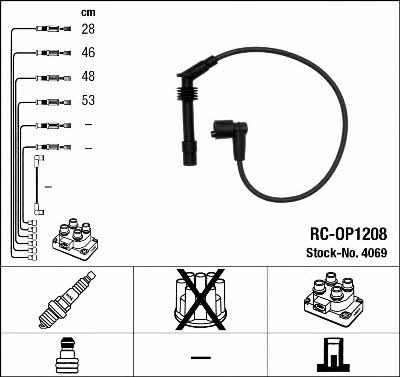 NGK 4069 Ignition cable kit 4069