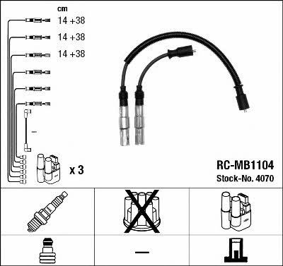 NGK 4070 Ignition cable kit 4070