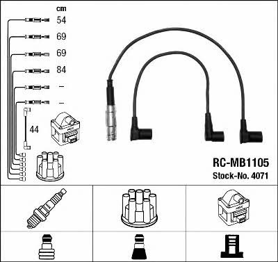NGK 4071 Ignition cable kit 4071
