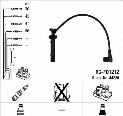 NGK 44220 Ignition cable kit 44220