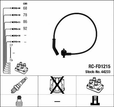 NGK 44233 Ignition cable kit 44233