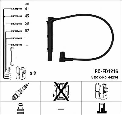 NGK 44234 Ignition cable kit 44234