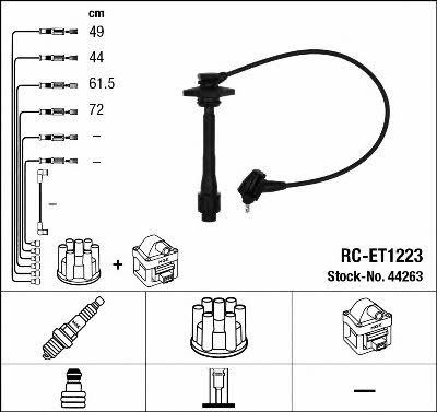 NGK 44263 Ignition cable kit 44263