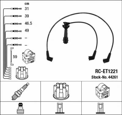 NGK 44261 Ignition cable kit 44261