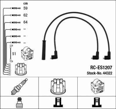NGK 44322 Ignition cable kit 44322