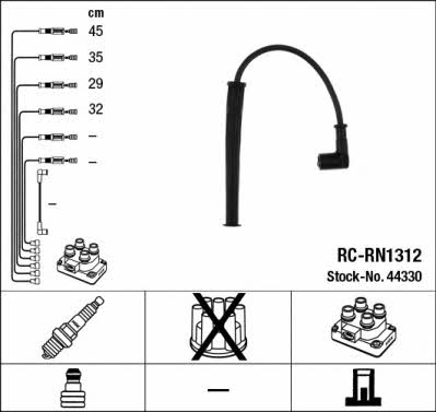 NGK 44330 Ignition cable kit 44330