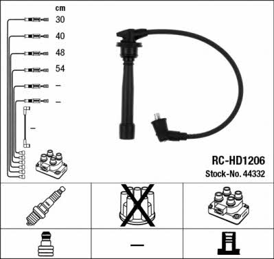 NGK 44332 Ignition cable kit 44332