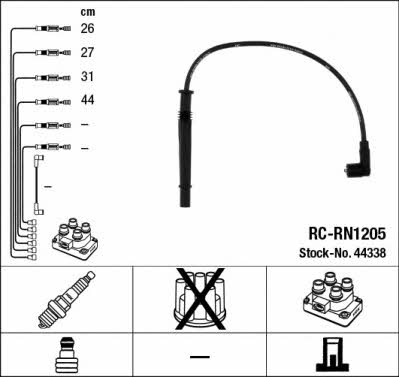 NGK 44338 Ignition cable kit 44338